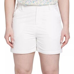 Walter Hagen Clubhouse Traditional 7" Seersucker Golf Shorts White Size 10